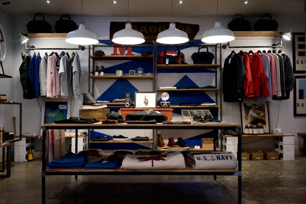 Intérieur d'un magasin illustrant l'analyse de fréquentation retail